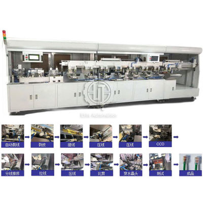 آلة العقص كابل LAN 300pcs / H الأوتوماتيكية بالكامل مع فرز CCD